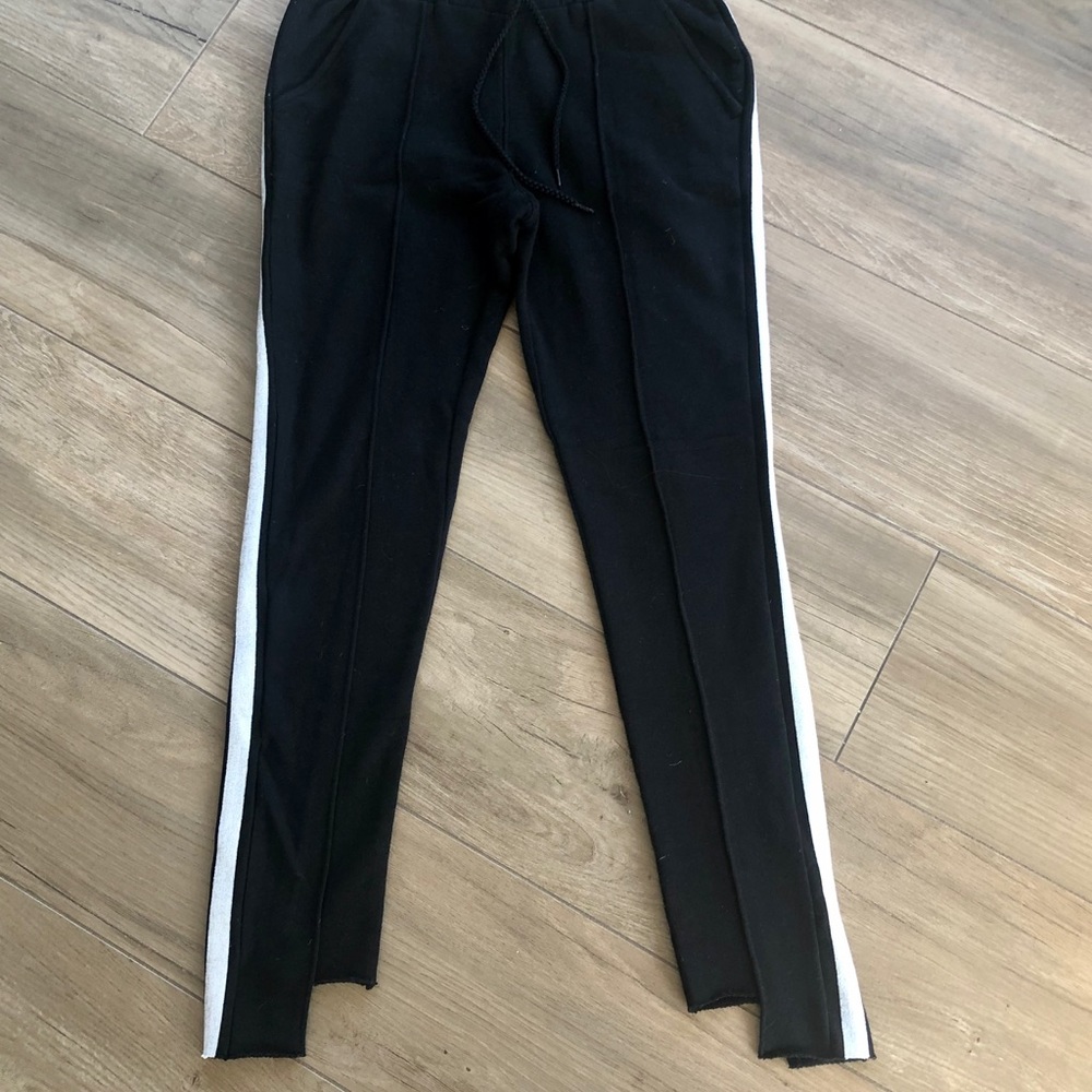 EXPRESS Sweatpants Track Jogger Silver Str…